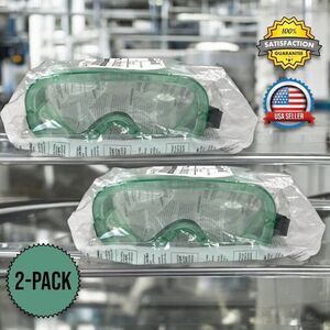 2-PACK Honeywell UVEX A610S Safety Goggles, Indirect Vent, Anti Fog Lens SEALED